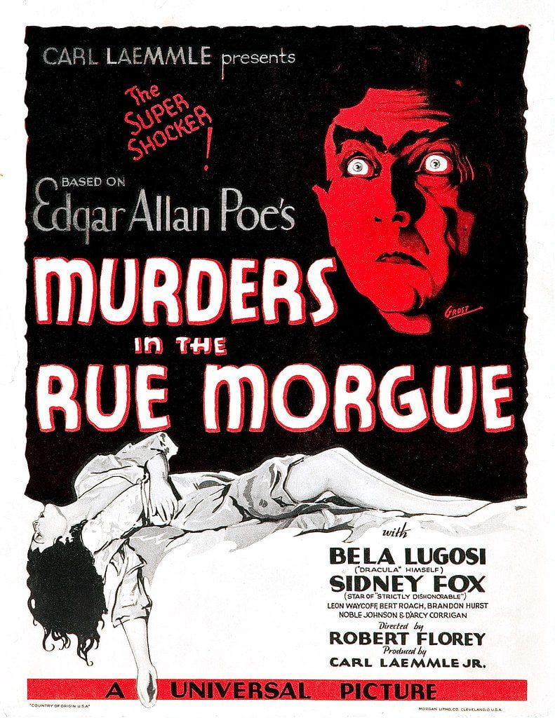 murders in the rue morgue movie poster
