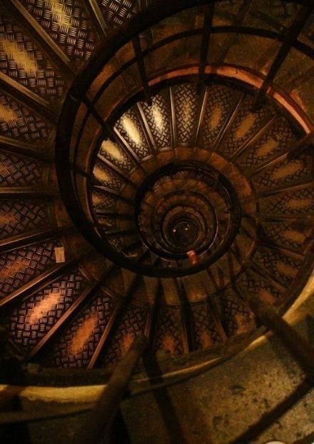 silo series spiral staircase representation