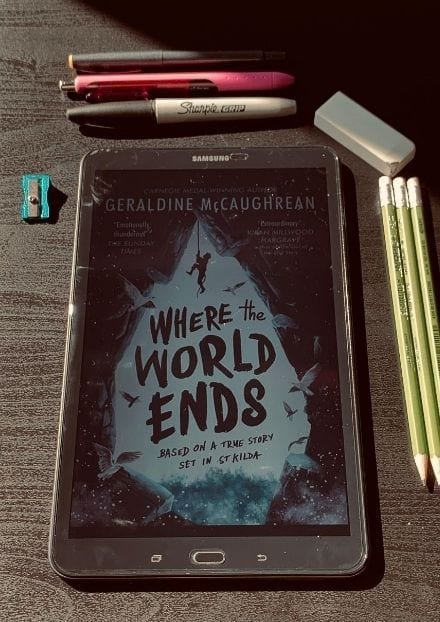 Where the world ends by Geraldine McCaughrean.