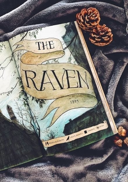 the raven by edgar allan poe cover page