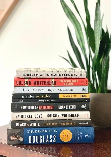 Stack of books and novels