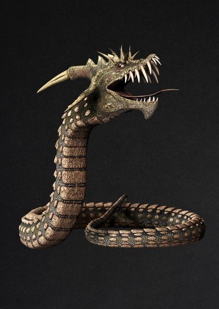 A wingless dragon