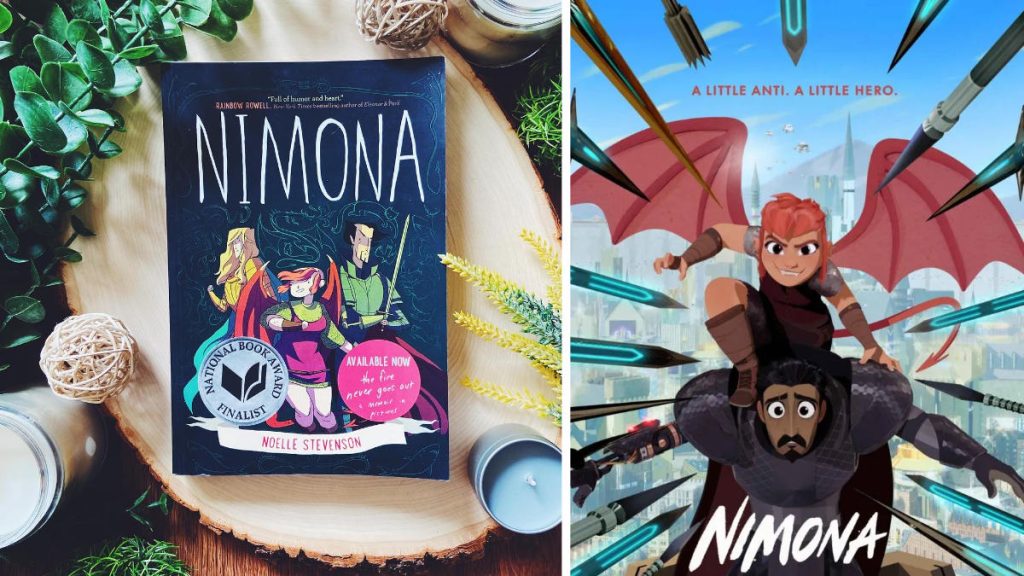 nimona differences between book and netflix movie