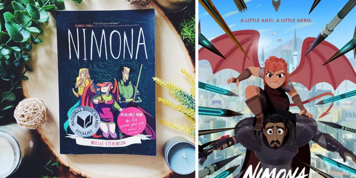 nimona differences between book and netflix movie
