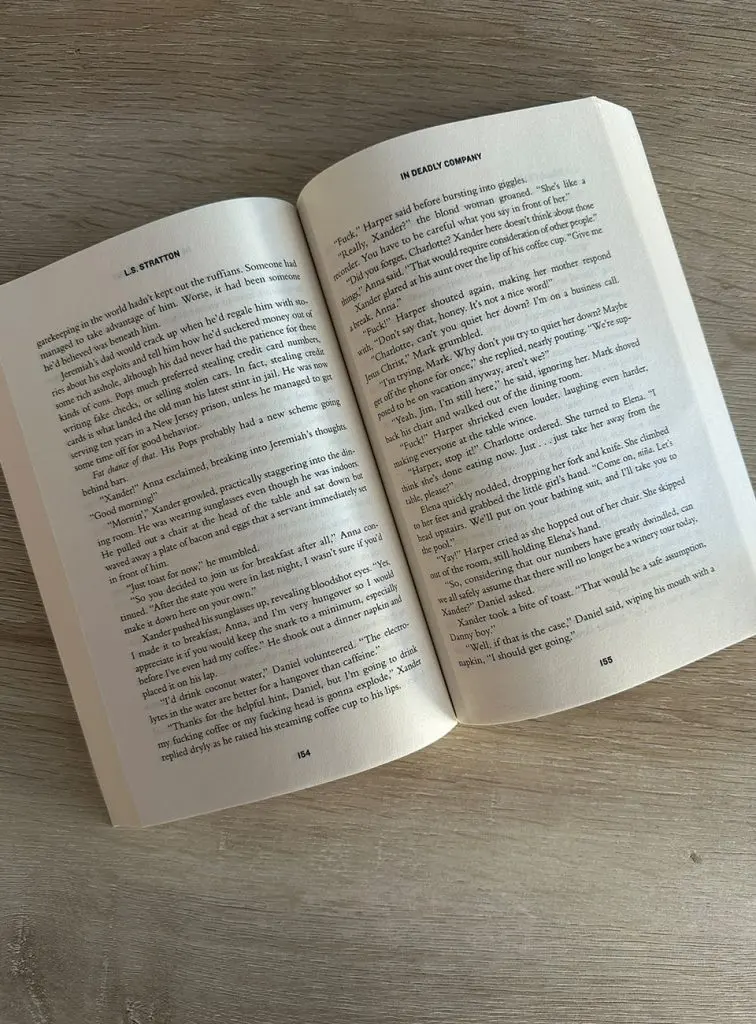 In Deadly Company by LS stratton inside book