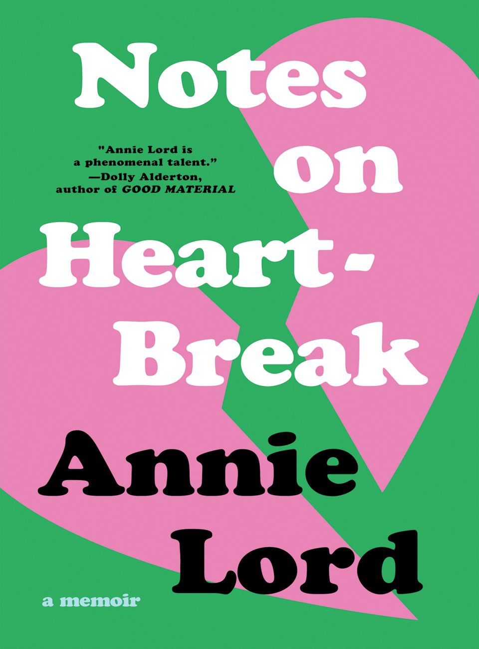 Notes on Heartbreak A Memoir by Annie Lord