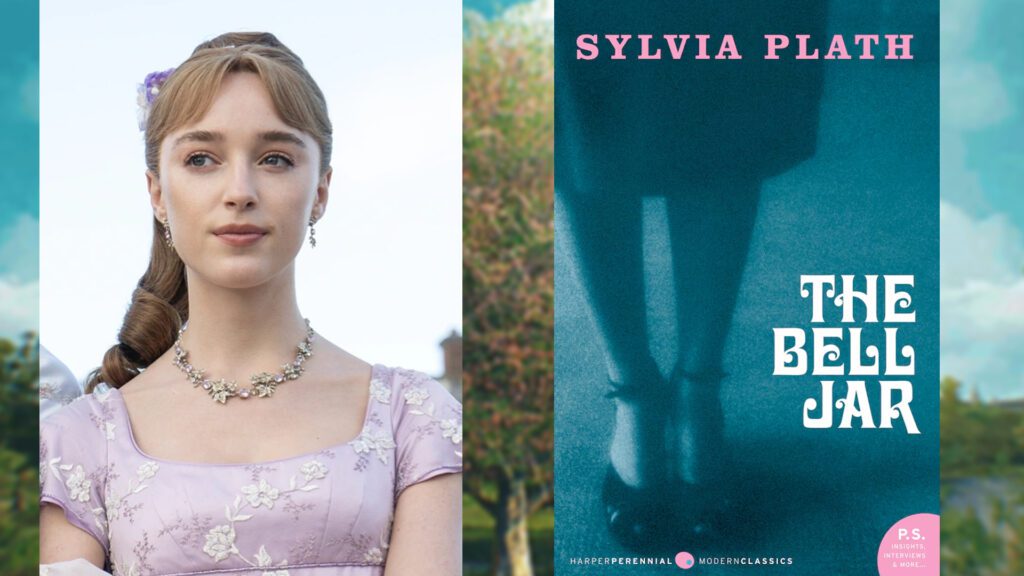 Daphne Bridgerton and The Bell Jar by Sylvia Plath
